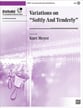 Variations on Softly and Tenderly Handbell sheet music cover